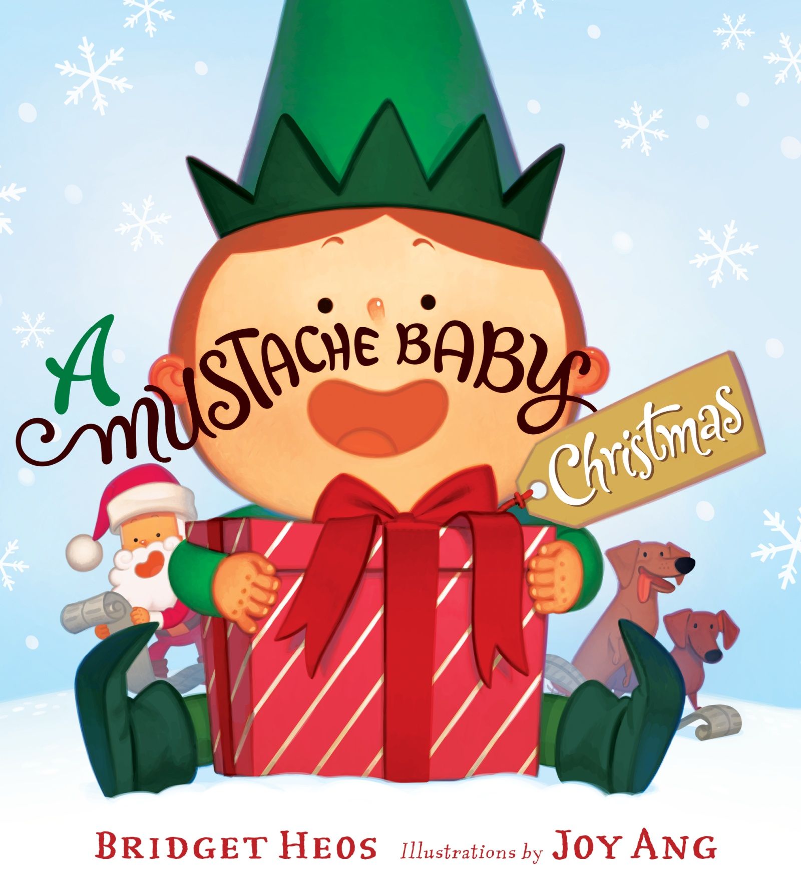 A Mustache Baby Christmas Book Cover