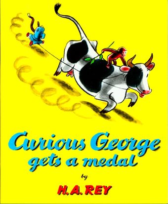 Curious George Gets a Medal (9780395185599)