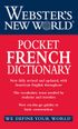 Webster's New World Pocket French Dictionary