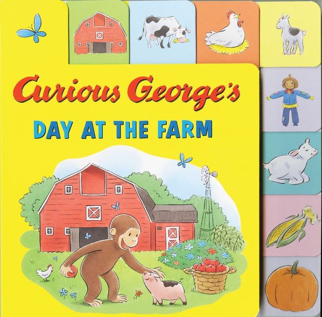 Curious George’s Day at the Farm Tabbed Lift-the-Flaps