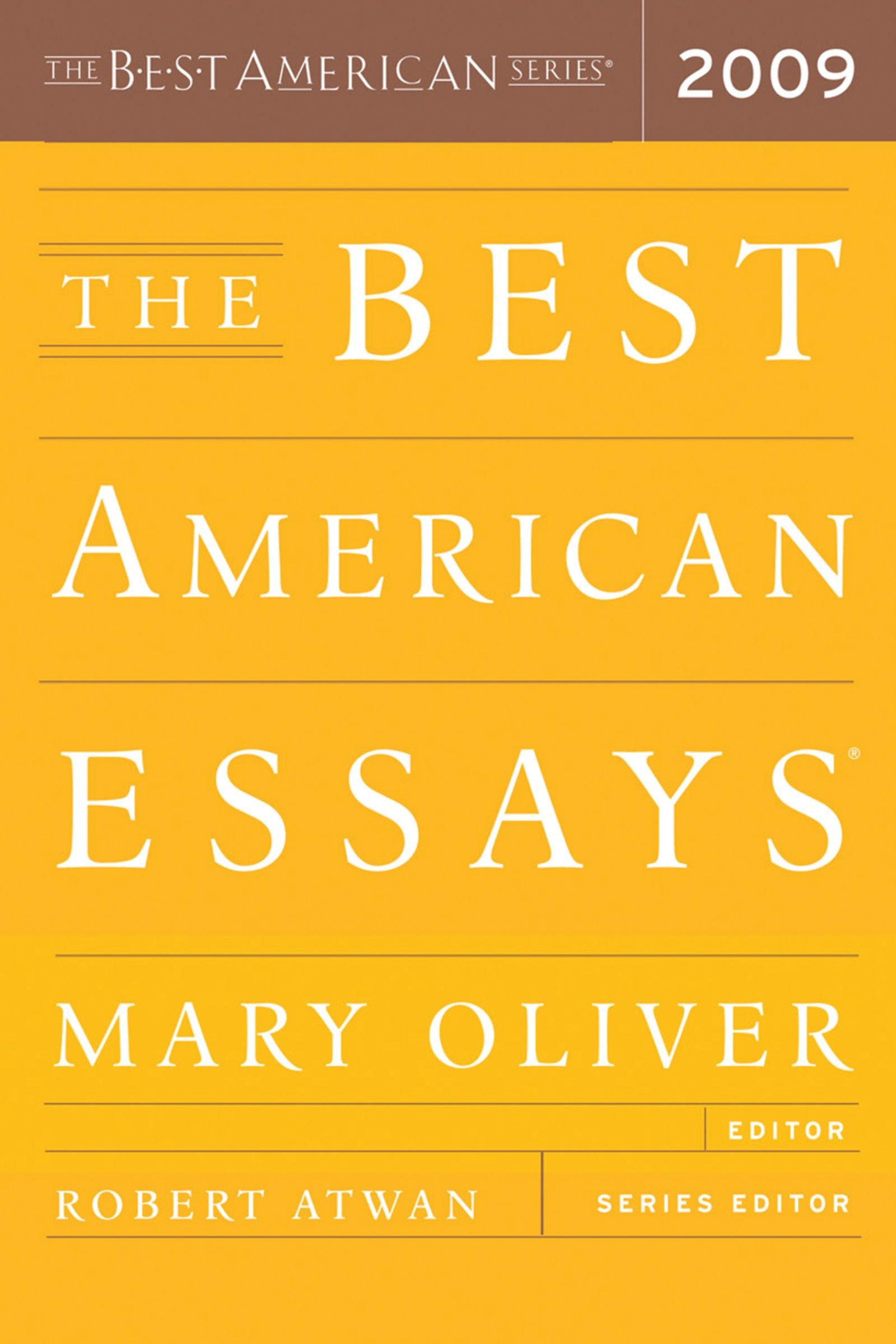 The Best American Essays 2009