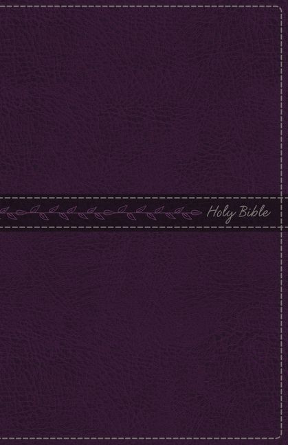 KJV, Thinline Bible, Leathersoft, Purple, Thumb Indexed, Red Letter, Comfort Print, Religion, Hardback,