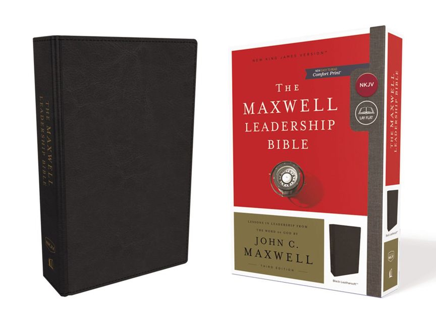 NKJV, Maxwell Leadership Bible, Third Edition, Leathersoft, Black, Comfort Print, Religion, Hardback, Maxwell John