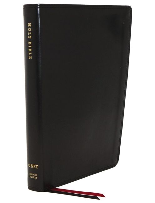 NET Bible, Thinline, Leathersoft, Black, Thumb Indexed, Comfort Print, Religion, Hardback,