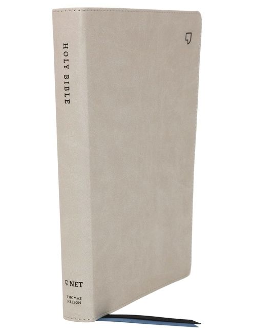 NET Bible, Thinline Large Print, Leathersoft, Stone, Comfort Print, Religion, Hardback,