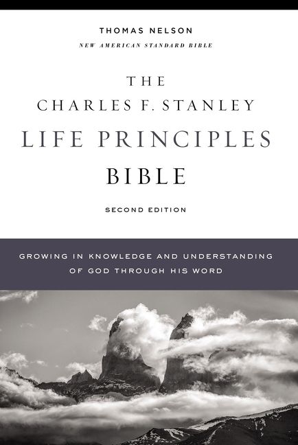 NASB, Charles F. Stanley Life Principles Bible, 2nd Edition, Hardcover, Comfort Print, Religion, Hardback, Charles F. Stanley