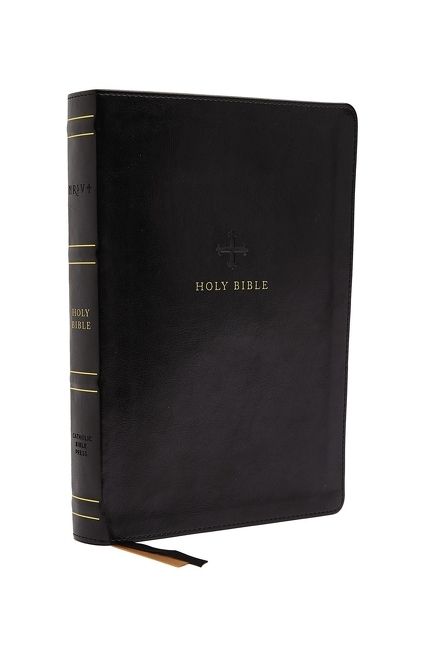 NRSV, Catholic Bible, Thinline Edition, Leathersoft, Black, Comfort Print, Religion, Hardback,