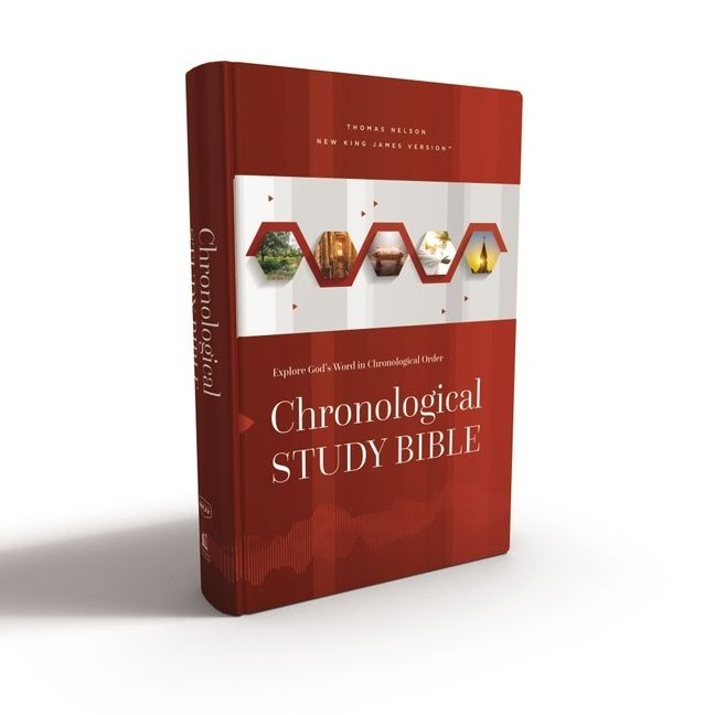 NKJV, Chronological Study Bible, Hardcover, Comfort Print, Religion, Hardback,