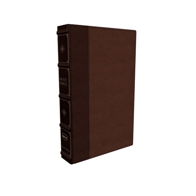 NKJV, Large Print Verse-by-Verse Reference Bible, Maclaren Series, Leathersoft, Brown, Comfort Print, Religion, Hardback,