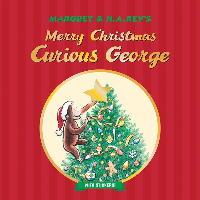 Merry Christmas, Curious George with Stickers, Children's, Other Book Media Format, H. A. Rey