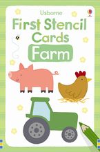 First Stencil Cards Farm Paperback  by Vicky Arrowsmith