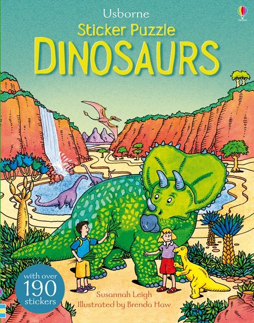 Sticker Puzzle Dinosaurs Susannah Leigh Paperback