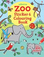 Zoo Sticker And Colouring Book Paperback  by Jessica Greenwell