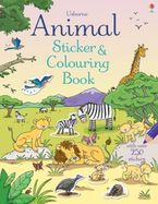 Animal Sticker And Colouring Book Paperback  by Jessica Greenwell