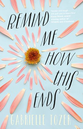 Remind me how this ends covers is a daisy at the centre of concentric circles of petals