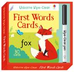 WIPE CLEAN FIRST WORDS CARDS Paperback  by Felicity Brooks