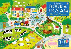 Usborne Book and Jigsaw On The Farm