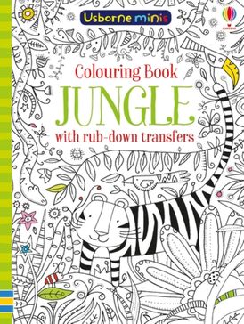 Colouring Book Jungle With Rub-Down Transfers