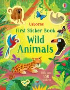 FIRST STICKER BOOK WILD ANIMALS Paperback  by Holly Bathie