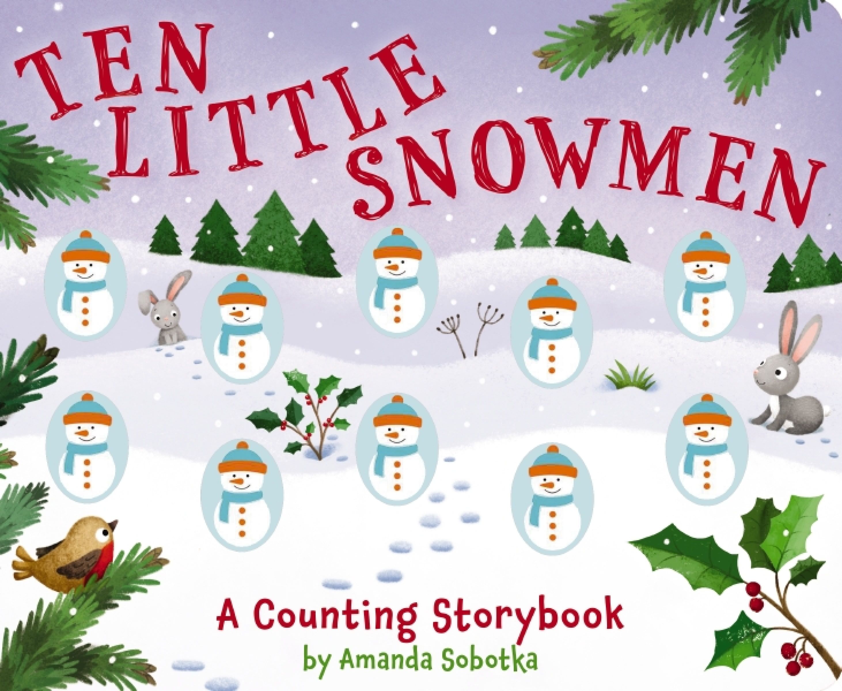 Ten Little Snowmen, Children's, Board Book, Amanda Sobotka