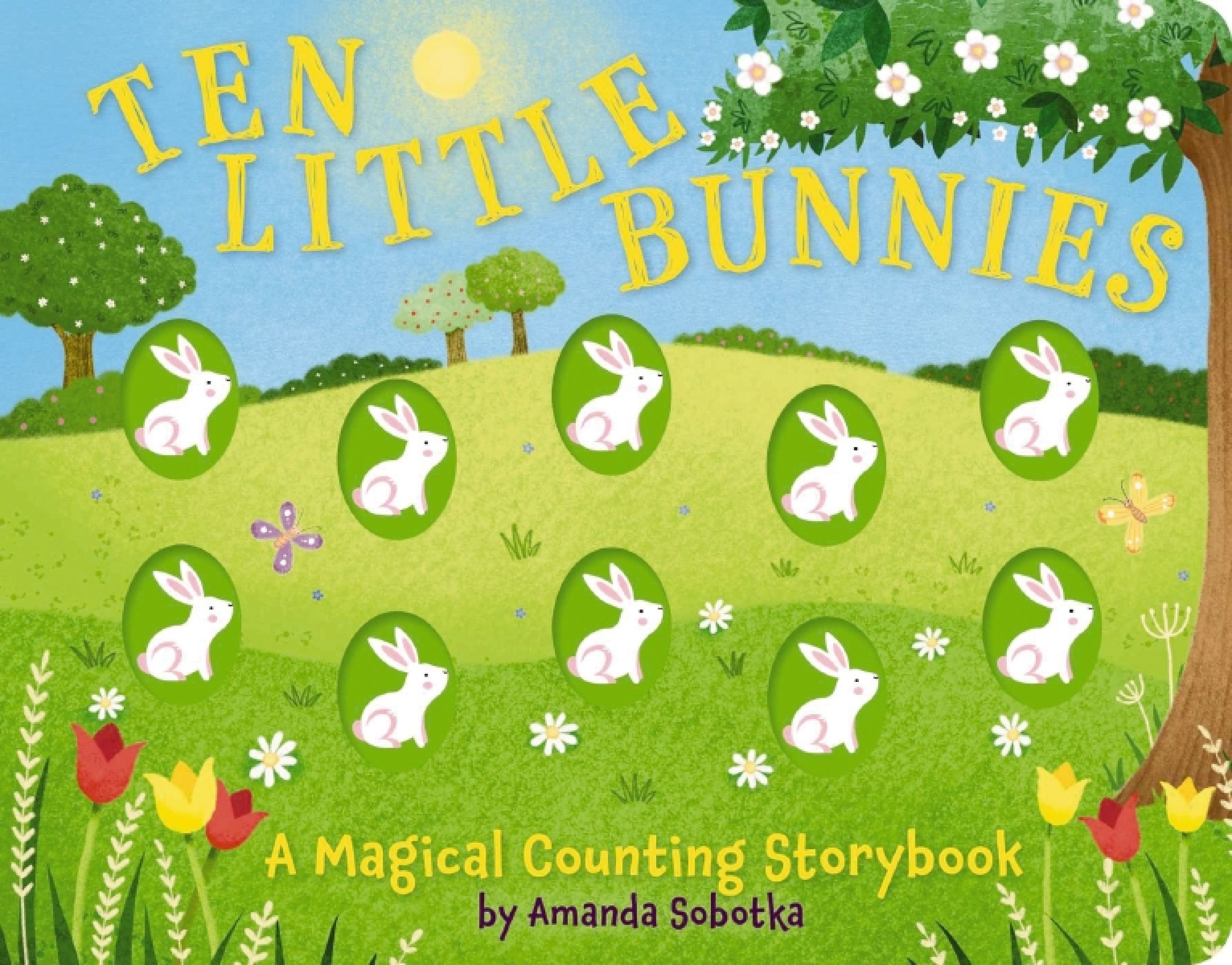 Ten Little Bunnies, Children's, Board Book, Amanda Sobotka