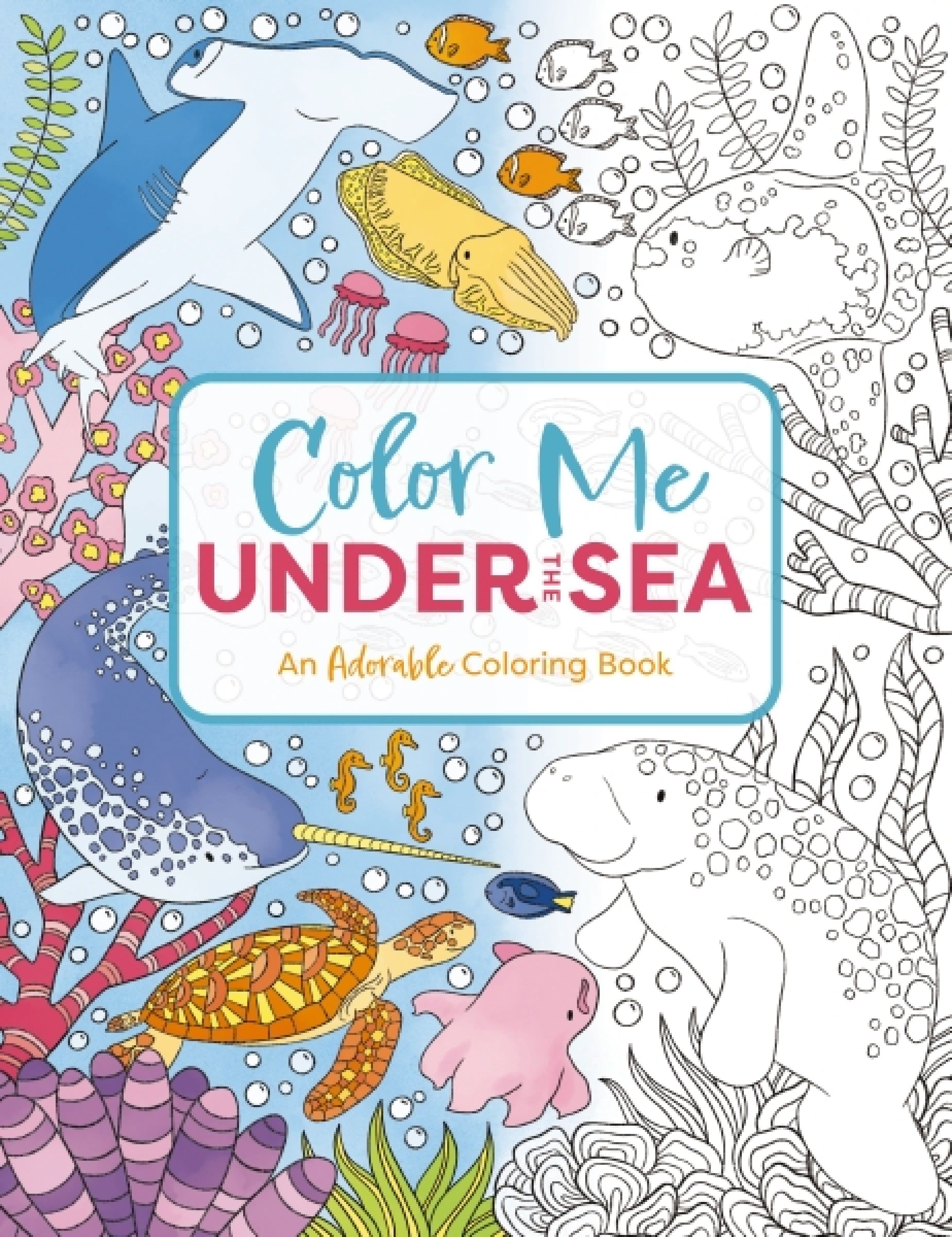 Color Me Sea Life, Sports, Hobbies & Travel, Paperback, Cider Mill Press