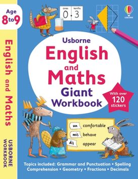Usborne English and Maths Giant Workbooks Age 8-9