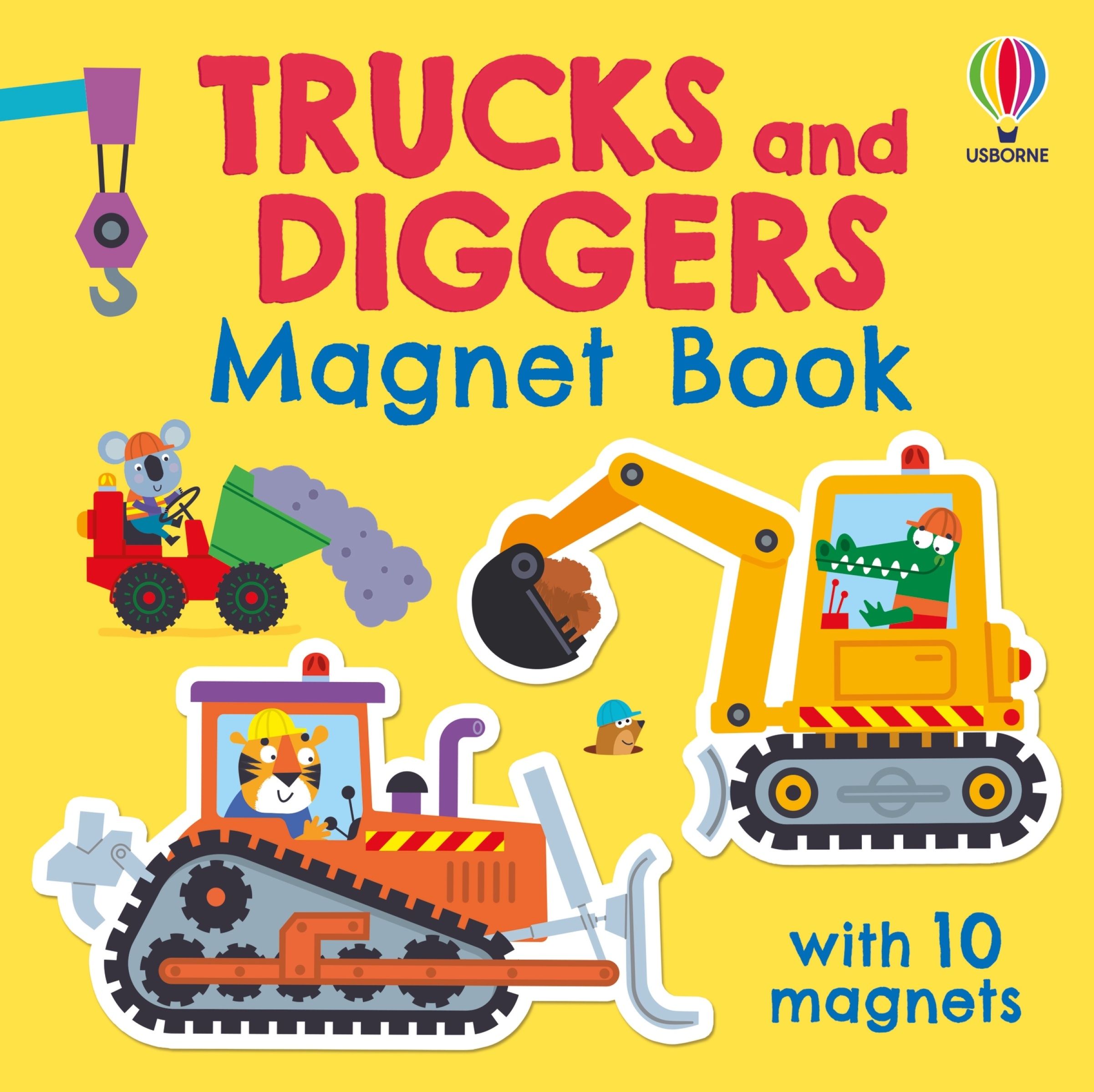 Trucks and Diggers Magnet Book