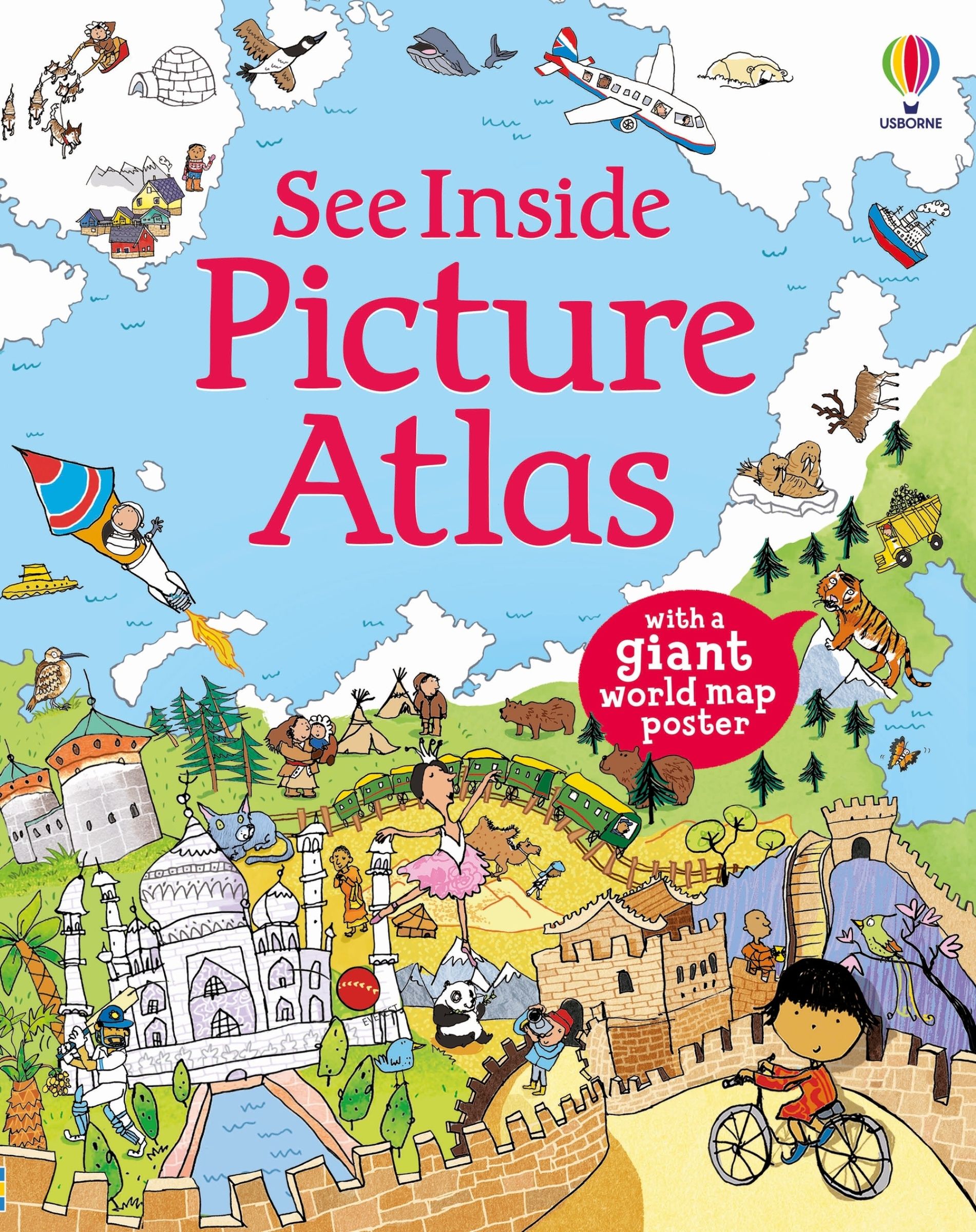 See Inside Picture Atlas, with Map Poster