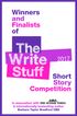 Winners and Finalists of The Write Stuff Short Story Competition 2017