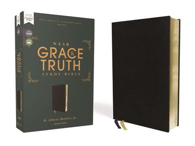 NASB The Grace and Truth Study Bible, Red Letter, 1995 Text, Thumb Indexed, Comfort Print [Black]