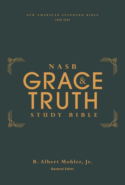 NASB The Grace and Truth Study Bible, Red Letter, 1995 Text, Comfort Print [Green]