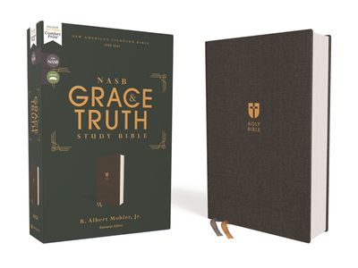 NASB The Grace and Truth Study Bible, Red Letter, 1995 Text, Comfort Print [Gray]