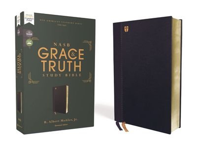 NASB The Grace and Truth Study Bible, Red Letter, 1995 Text, Comfort Print [Navy]