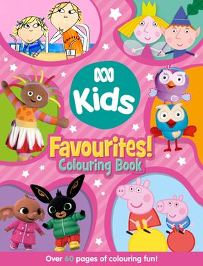 Abc Kids Favourites Colouring Book Pink Harpercollins Australia
