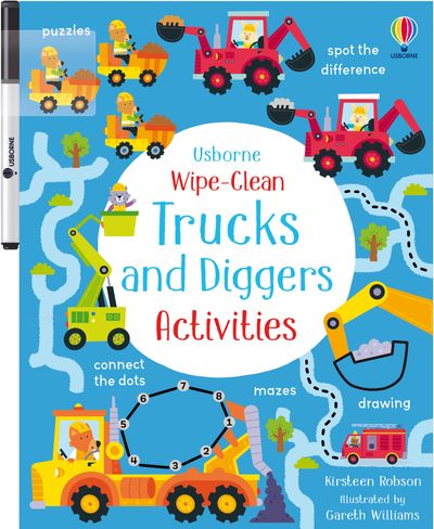 Wipe-Clean Trucks and Diggers Activities