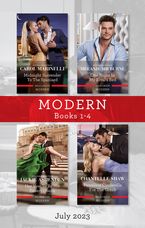 Modern Box Set 1-4 July 2023/Midnight Surrender to the Spaniard/One Night in My Rival's Bed/Her Vow to Be His Desert Queen/Penniless Cinder