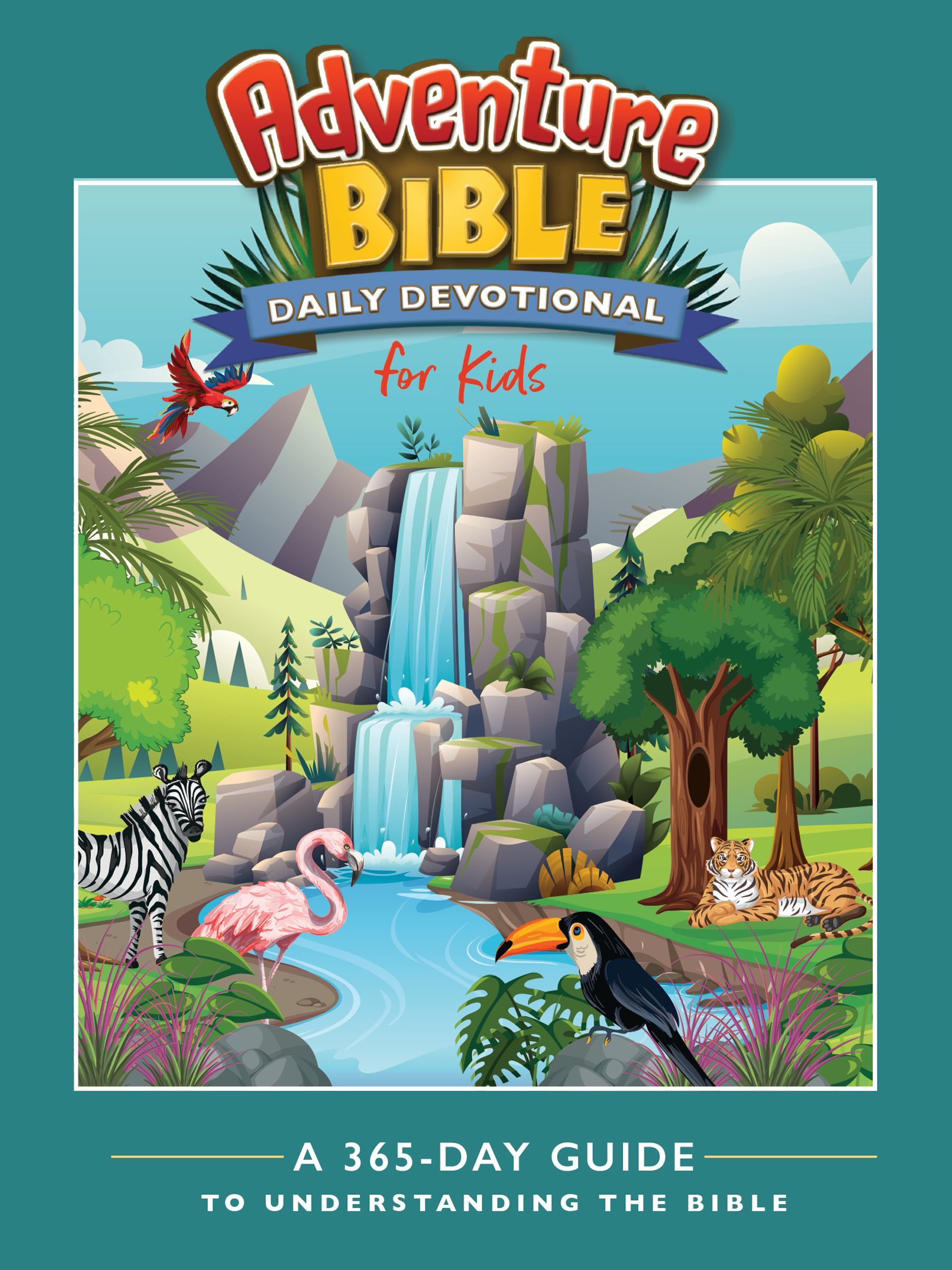 Book Cover of 'Adventure Bible Daily Devotional for Kids'