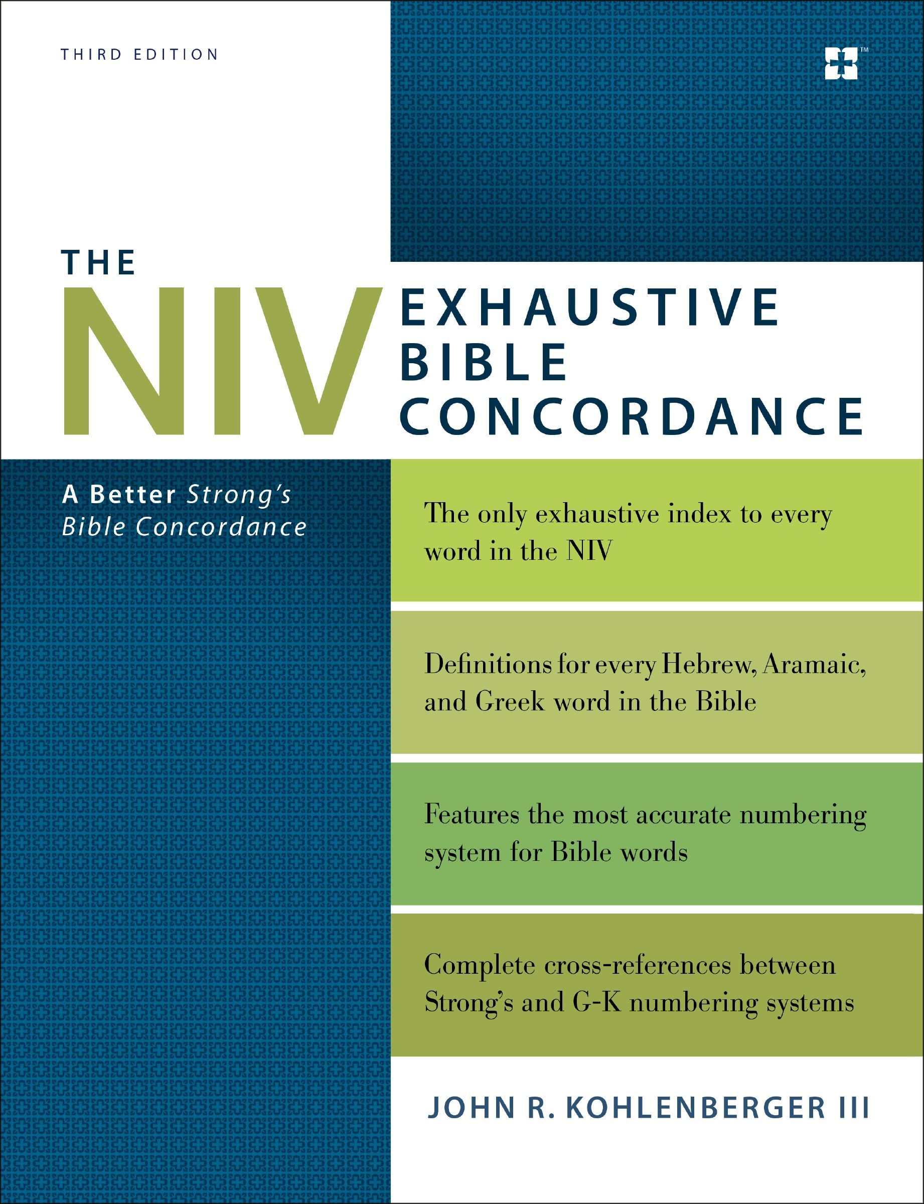 The NIV Exhaustive Bible Concordance Third by John R. Kohlenberger III HARDBACK - Image 8