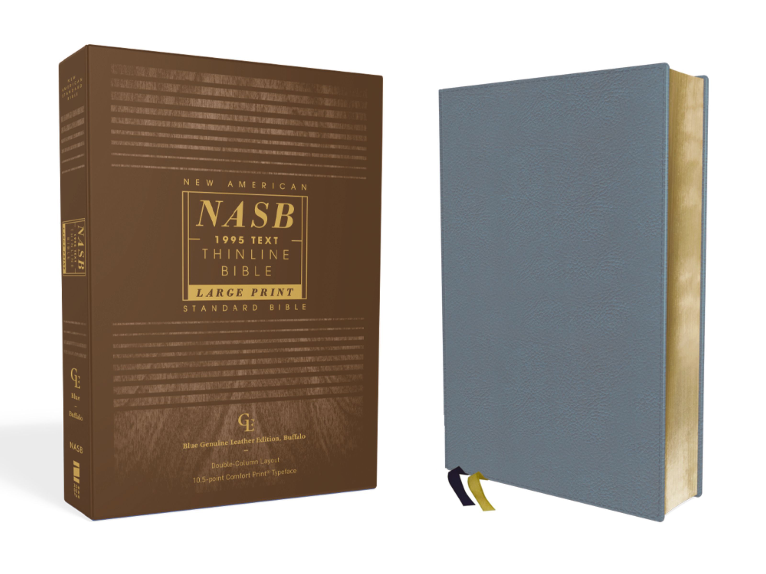 NASB, Thinline Bible, Large Print, Genuine Leather, Buffalo, ... - 9780310456308 - Image 3