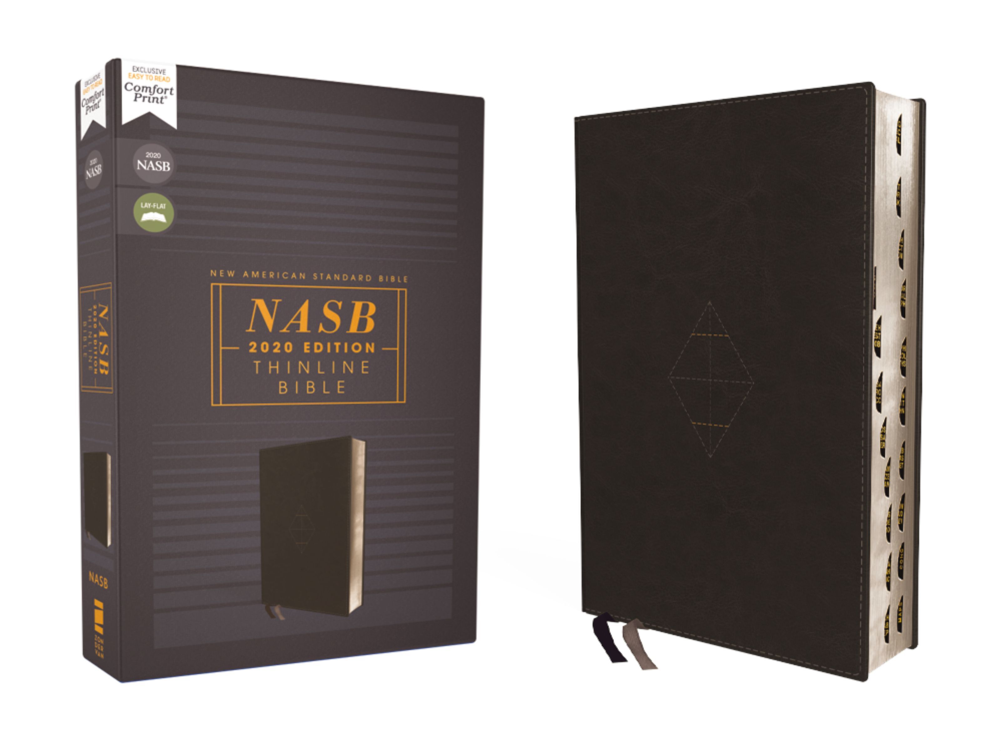 NASB, Thinline Bible, Leathersoft, Black, Red Letter, 2020 Text, Thumb Indexed, Comfort Print, Hardback, - Image 7