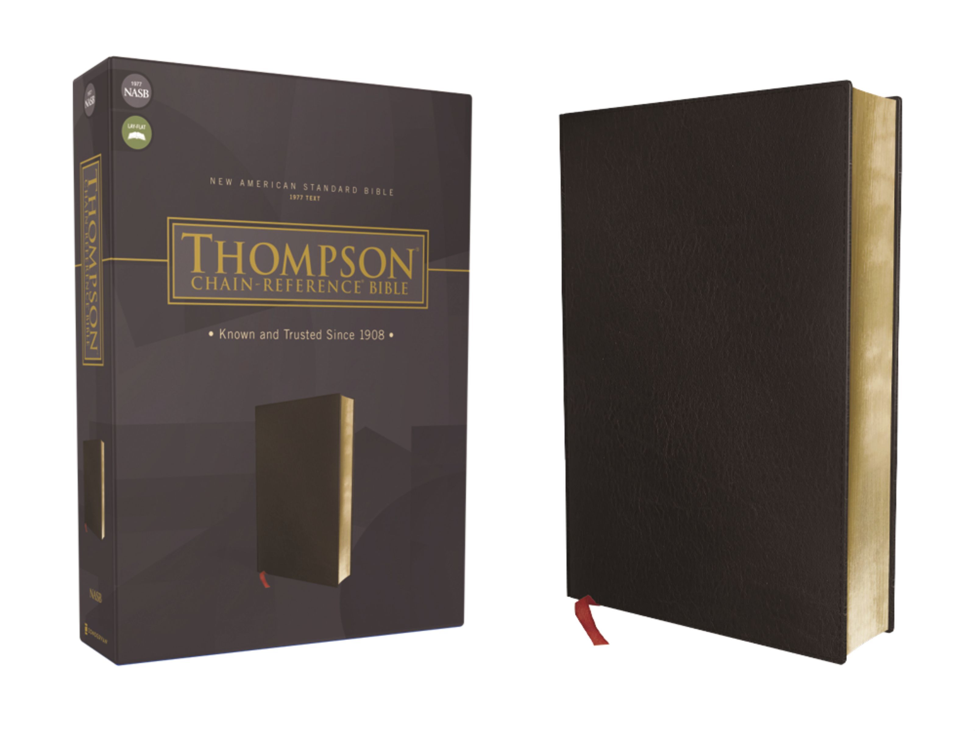 NASB, Thompson Chain-Reference Bible, Bonded Leather, Black, Red Letter, 1977 T - Image 3
