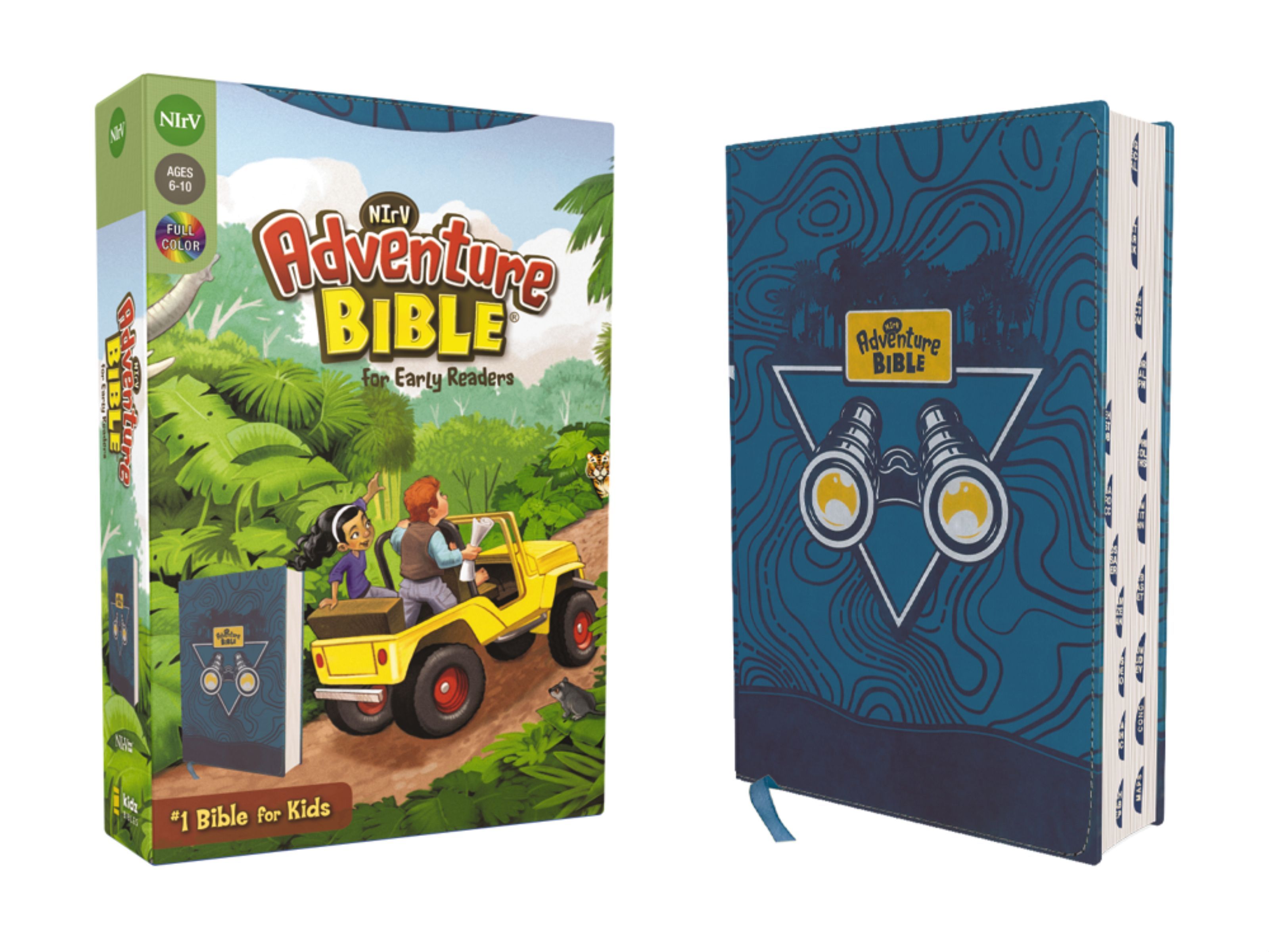 NIrV, Adventure Bible for Early Readers, Leathersoft, Blue, Full Color, Thumb Indexed Tabs: New International Reader's Version, Blue, Leathersoft, Full Color, Thumb Index - Image 6
