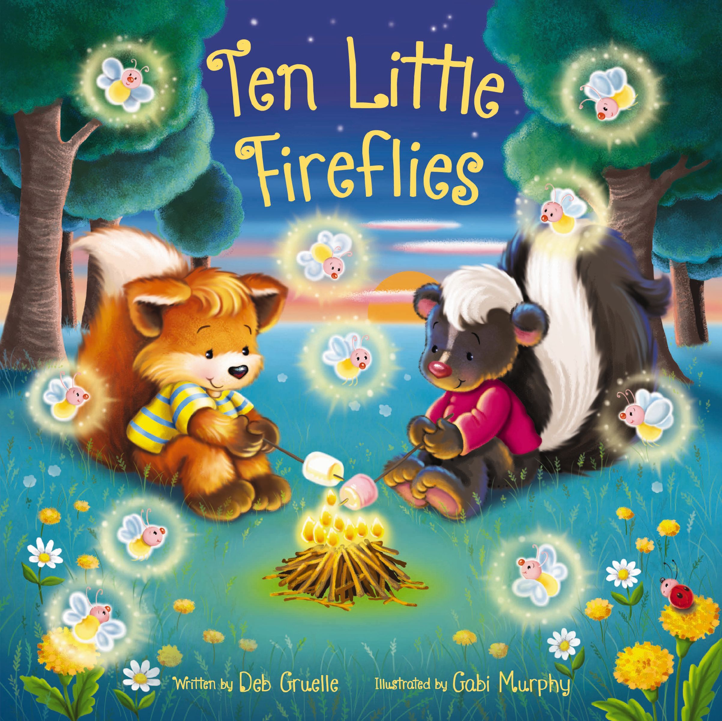 Ten Little Fireflies, Board Book, Deb Gruelle