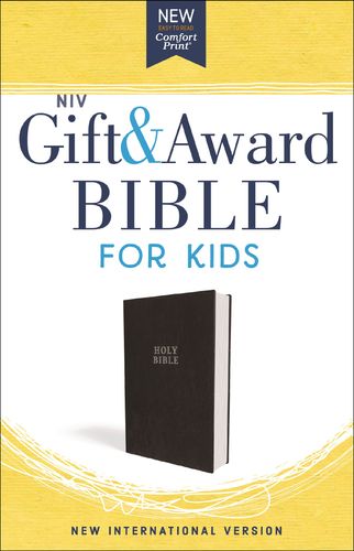 NIV, Gift and Award Bible for Kids, Flexcover, Black, Comfort Print