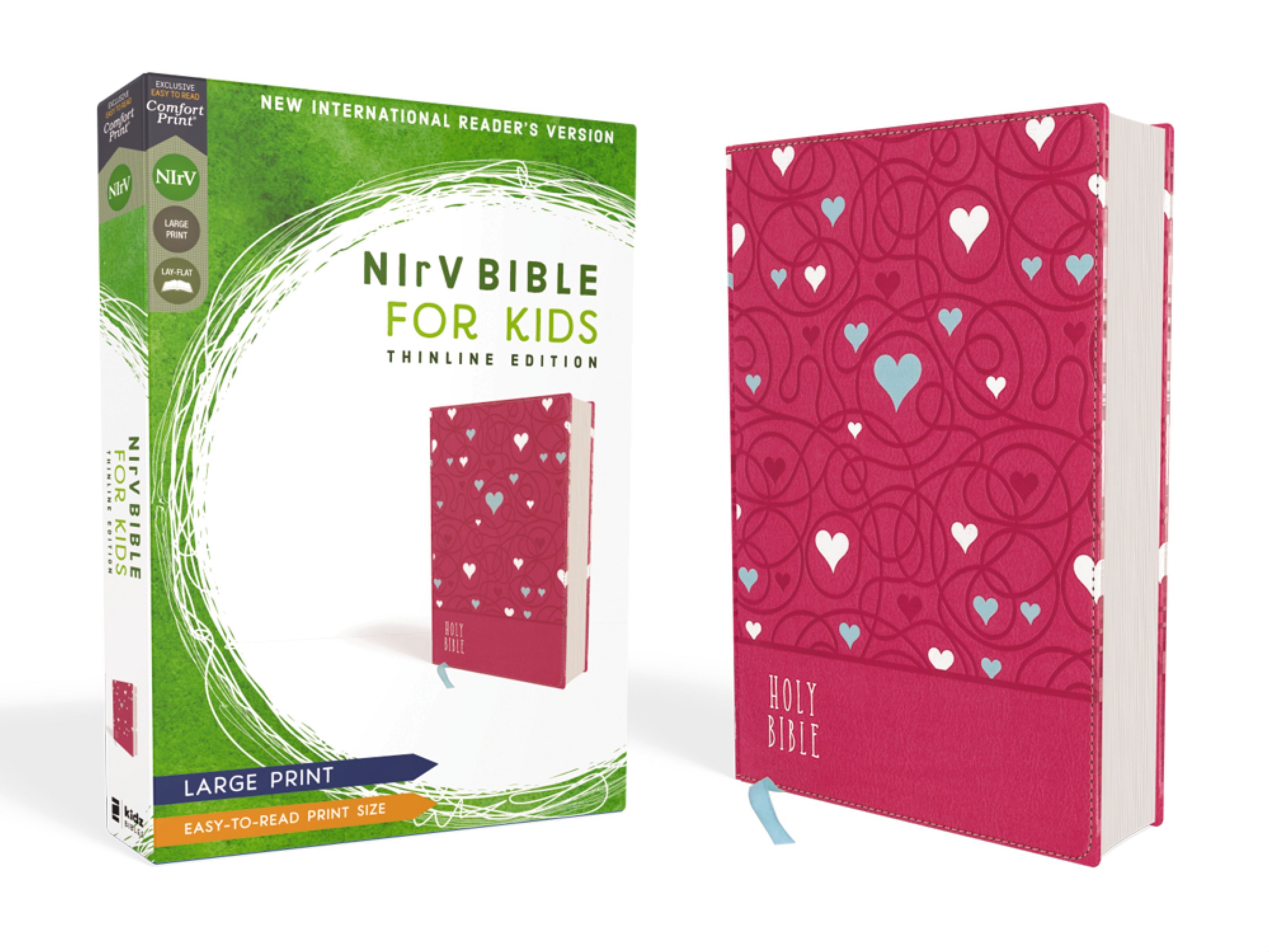 NIrV, Bible for Kids, Large Print, Leathersoft, Pink, Comfort Print: Thinline E - Image 5