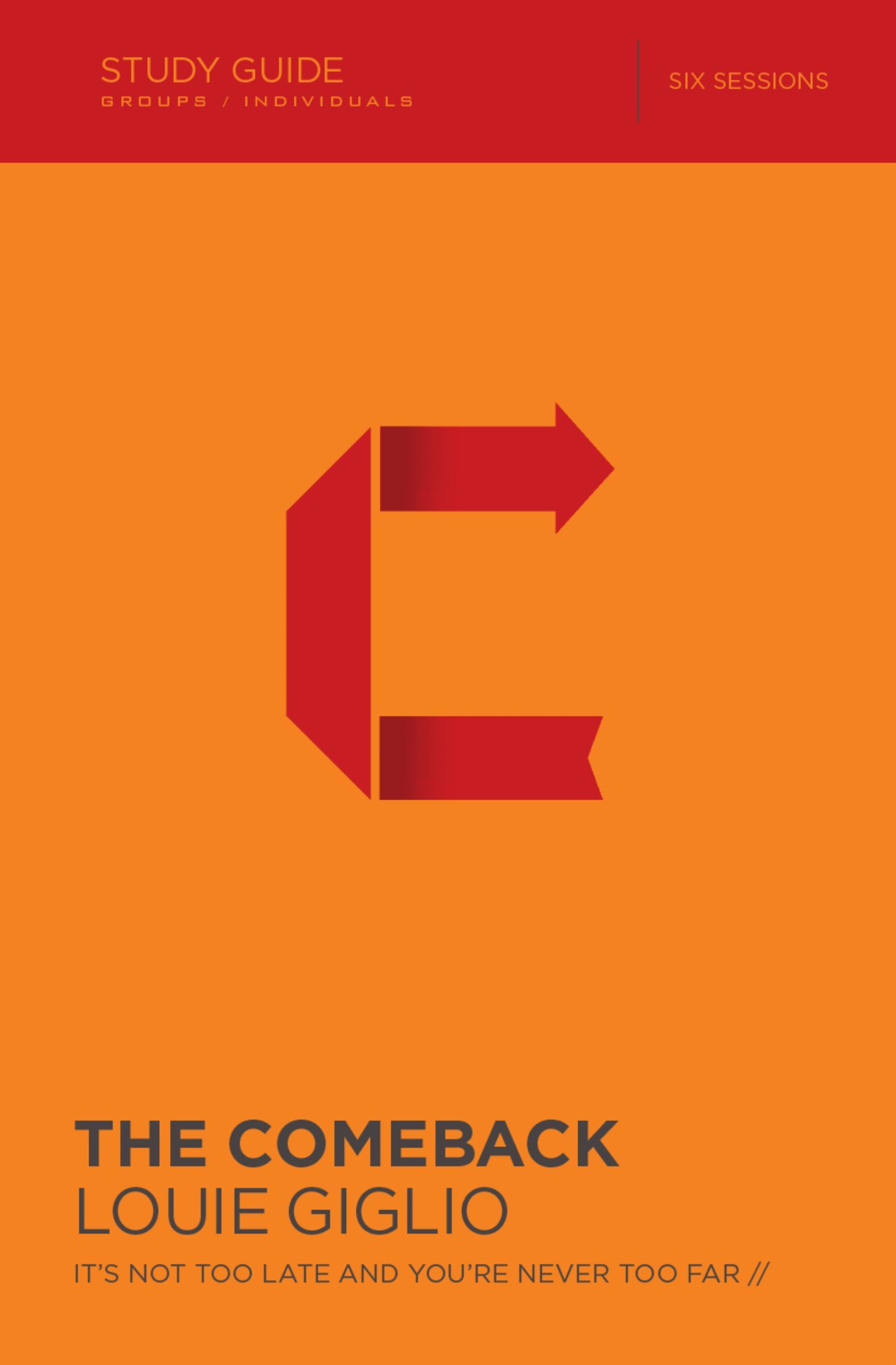 Comeback Study Guide, Paperback, Louie Giglio