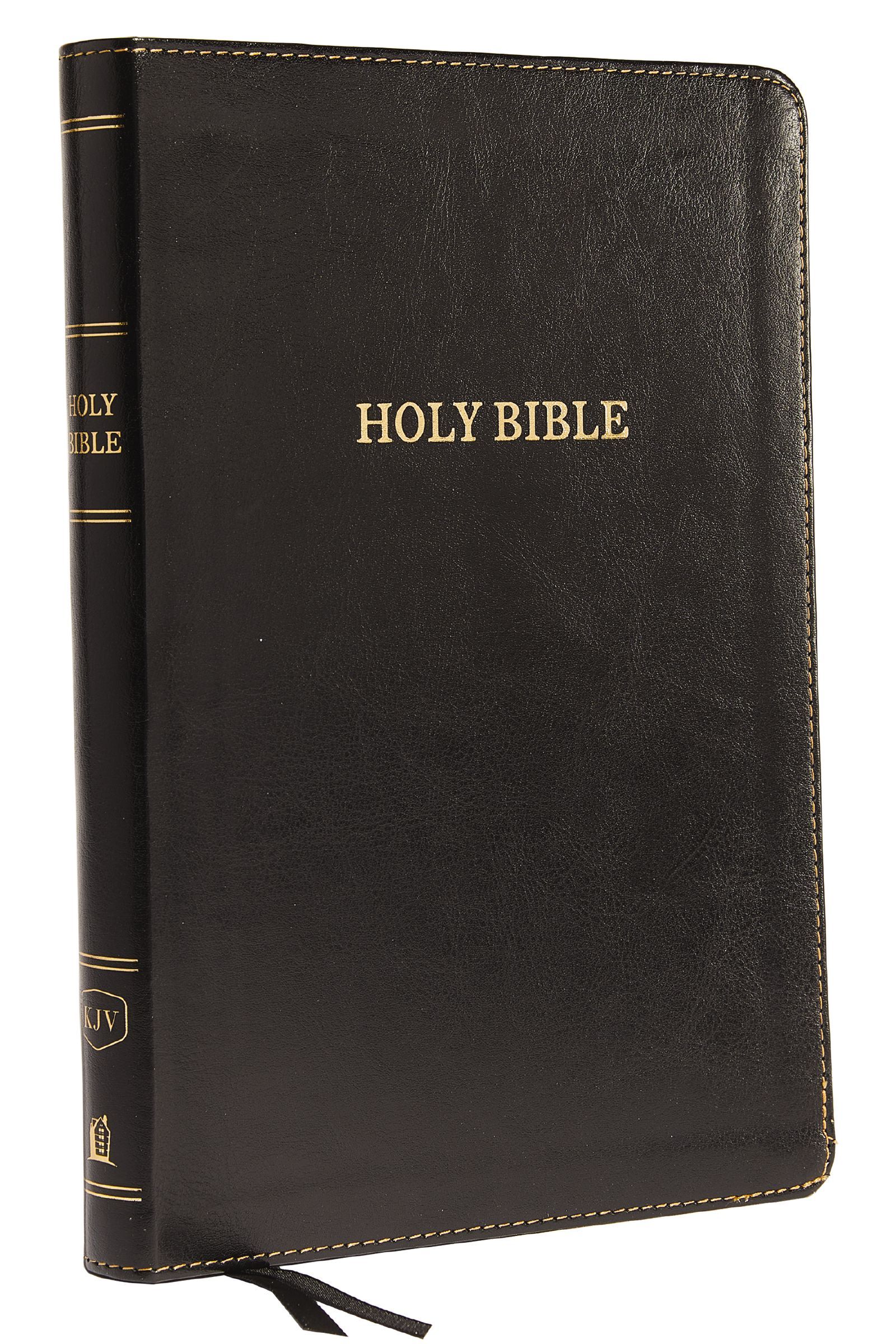 KJV Holy Bible Thinline Large Print Leathersoft Black Red Letter Comfort Print - Image 7