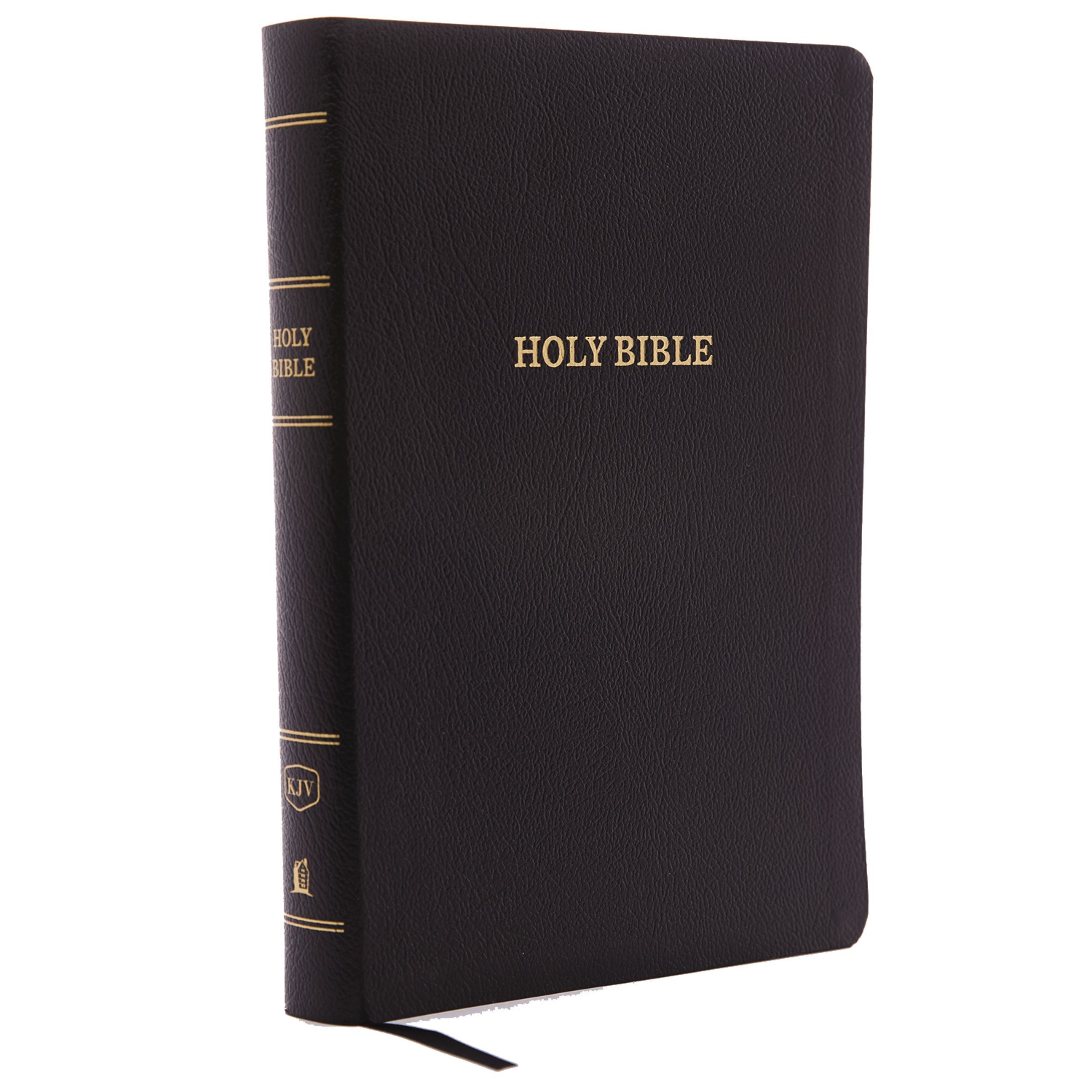 KJV, Reference Bible, Giant Print, Bonded Leather, Black, Red Letter Edition, Leatherbound Hardback,