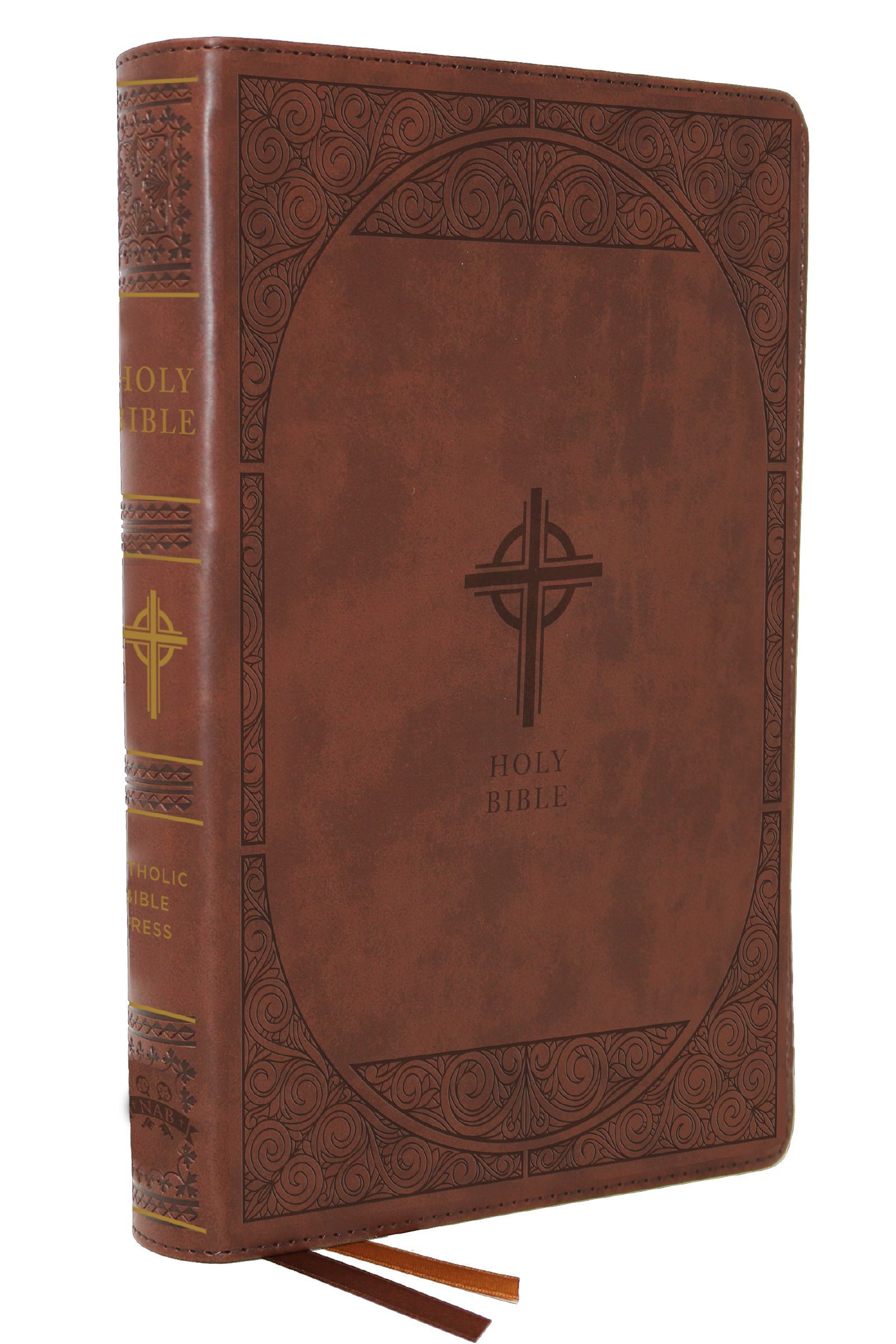 NABRE, New American Bible, Revised Edition, Catholic Bible, Large Print Edition, Leathersoft, Brown, Comfort Print, Hardback, - Image 4